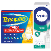 Купить Набор Терафлю Экстра N10 пак пор/лимон + Отривин 140мкг/доза 10мл спрей назал доз с ментолом/эвкалиптом со скидкой цена