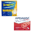 Купить Набор от гриппа и простуды Терафлю 325 мг + 10 мг + 20 мг + 50 мг №10 пор вкус лимон + Арбидол максимум 200мг №10 капс цена