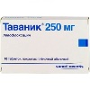 Купить Таваник 250 мг 10 шт. таблетки, покрытые пленочной оболочкой цена