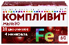 Купить КОМПЛИВИТ ЖЕЛЕЗО N60 ТАБЛ МАССОЙ 525МГ цена