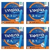 Купить Набор из 4х Tampax тампоны compak super plus с аппликатором 16 шт со скидкой цена