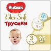 Купить Huggies elite soft трусики-подгузники детские размер 3 6-11 кг 25 шт. цена