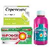 Купить Набор Strepsils с Лимоном (без сахара) №24 + Nurofen Экспресс Форте капсулы 400 мг № 30 + Gaviscon Двойное действие, суспензия 3 цена