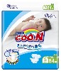 Купить Goon подгузники детские на липучках размер s 4-8 кг 84 шт. цена