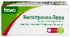 Бисопролол-тева 10 мг 50 шт. таблетки, покрытые пленочной оболочкой