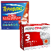 Купить Набор ЛОРОТРИЦИН-АЛИУМ N12 ТАБЛ + Терафлю от гриппа и простуды экстра N10 пак пор/корица/яблоко цена