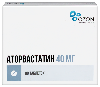 Аторвастатин 40 мг 90 шт. таблетки, покрытые пленочной оболочкой