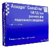 Купить Апидра солостар 100 ЕД/мл раствор для подкожного введения 3 мл шприц-ручка 5 шт. цена