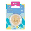 Купить Lubby пустышка латексная со скошенным соском 0+/33022 цена