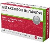 Купить Бетаксолол Велфарм 20 мг 30 шт. блистер таблетки, покрытые пленочной оболочкой цена