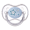 Купить Canpol babies соска-пустышка силиконовая круглая 6-18 newborn baby голубая цена