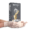 Купить Перчатки смотр benovy латекс нестерильные неопудренные текстурированные на пальцах хлорированные l 50 пар/натуральный цена