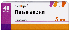 Купить Лизиноприл 5 мг 40 шт. таблетки цена
