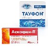 Купить Набор Тауфон глазные капли №3 + обезболивающее Аскофен-П таб №20 - со скидкой цена