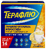 Терафлю от гриппа и простуды 325 мг + 10 мг + 20 мг + 50 мг порошок для приготовления раствора пакет 14 шт. вкус лимон