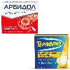 Купить Набор Арбидол Максимум капс №20 + Терафлю от гриппа и простуды N10 пак пор/лимон - со скидкой цена