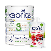 Купить Набор KABRITA 3 GOLD НАПИТОК СУХ МОЛОЧНЫЙ + KABRITA пюре фруктовое с козьими сливками/Лесные ягоды с яблочным пюре цена