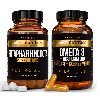 Купить Набор Atech nutrition premium омега 3+q10 №60 капс + Atech nutrition premium янтарная кислота №60 табл со скидкой 20% цена