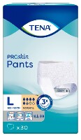 TENA PROSKIN PANTS NORMAL ПОДГУЗНИКИ-ТРУСЫ ДЛЯ ВЗРОСЛЫХ L ОБХВАТ ТАЛИИ/БЕДЕР ДО 135СМ N30