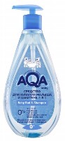 Aqa baby средство для купания малыша и шампунь 2 в 1 250 мл/дозатор