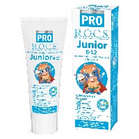 Изображение товара Rocs зубная паста для детей pro junior сливочный пудинг 74 гр
