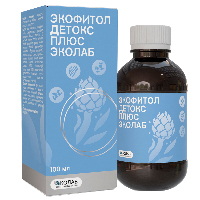 Экофитол детокс плюс эколаб флакон жидкость по 100 мл с мерной ложкой