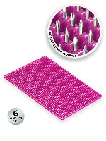 Изображение товара Массажер медицинский аппликатор кузнецова металломагнитный без подложки полиметаллический 15х22 см/малиновый