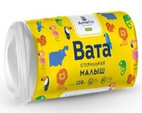 Изображение товара Вата хирургическая стерильная амелия малыш 100 гр