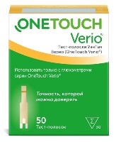 Тест-полоски one touch verio 50 шт.