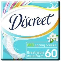 Discreet deo multiform весенний бриз ежедневные гигиенические прокладки 60 шт.