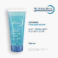 Изображение товара Bioderma Atoderm гель для душа увлажняющий для нормальной сухой и атопичной кожи 200 мл