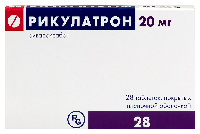 Изображение товара Рикулатрон 20 мг 28 шт. таблетки, покрытые пленочной оболочкой