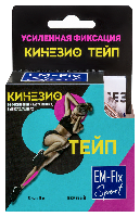 Изображение товара Бинт медицинский эластичный фиксирующий em-fix sport усиленной фиксации 5 смх5 м/бежевый
