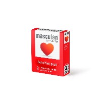 Изображение товара Презервативы masculan sensitive plus 3 шт.