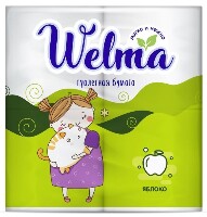 Изображение товара Welma бумага туалетная двухслойная с ароматом яблока 4 шт.