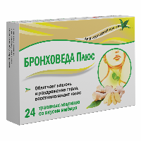Изображение товара Бронховеда плюс 24 шт. травяные леденцы массой 2,5 г со вкусом имбиря