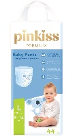 Изображение товара Pinkiss premium подгузники-трусики l/9-14 кг/ 44 шт.