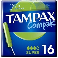 Tampax тампоны compak super с аппликатором 16 шт.