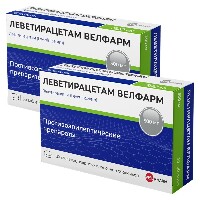 Изображение товара Набор из 2-х уп Леветирацетам Велфарм 500мг №30 табл со скидкой