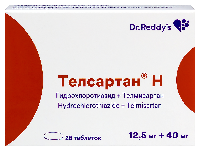 Изображение товара Телсартан н 12,5 мг + 40 мг 28 шт. таблетки