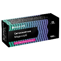 Изображение товара Ситаглиптин медисорб 100 мг 28 шт. таблетки, покрытые пленочной оболочкой
