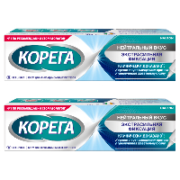 Изображение товара Набор Корега крем для фиксации зубных протезов нейтральный вкус 40,0 со скидкой 30% на вторую упаковку