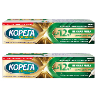 Изображение товара Набор Корега professional крем для фиксации зубных протезов нежная мята 40,0 со скидкой 40% на вторую упаковку