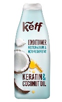 Изображение товара Keff кондиционер для ослабленных и ломких волос с кератином и маслом кокоса 500 мл
