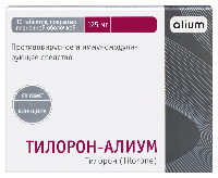 Изображение товара Тилорон-алиум 125 мг 10 шт. таблетки, покрытые пленочной оболочкой