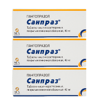 Изображение товара Набор из 3 уп. Санпраз 40 мг 30 шт. таблетки кишечнорастворимые
