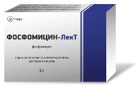 Фосфомицин-лект 3 гр порошок для приготовления раствора для приема внутрь пакет массой 8,0 1 шт.
