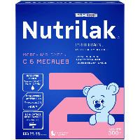 Изображение товара Nutrilak premium 2 смесь сухая детская молочная адаптированная 6-12 мес 300г