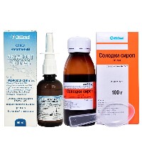 Изображение товара Набор Солодки сироп 100г + Аквасолт Эколаб спрей назальный 50мл - со скидкой