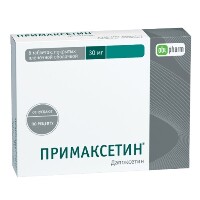 Примаксетин 30 мг 6 шт. таблетки, покрытые пленочной оболочкой